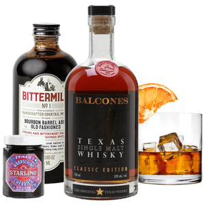 Balcones Texas Bourbon Old Fashioned Gift Set