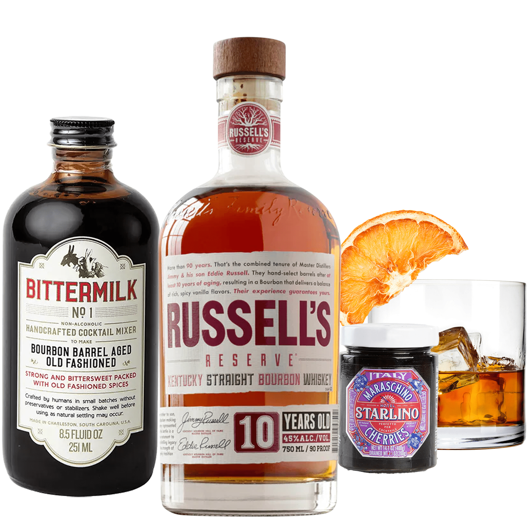 Russells Bourbon Old Fashioned Gift Basket