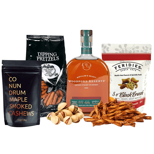 Woodford Reserve Rye Gift Basket - www.GiveThemBeer.com