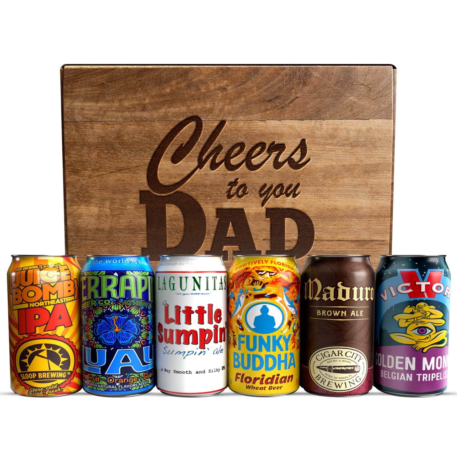 Wholesale Awesome Dad Wooden Beer Koozie/Fathers Day/Engraved Guy Gift for  your store